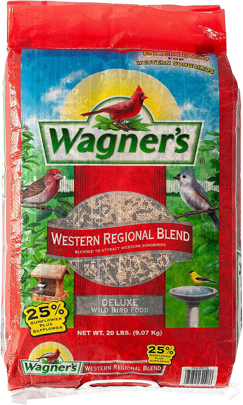 Wagner'S 62008 Western Regional Blend Wild Bird Food, 20-Pound Bag Animals & Pet Supplies > Pet Supplies > Bird Supplies > Bird Food Wagner's Wild Bird Food  