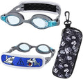 Ruigao Kids Swim Goggles Age 2-6, Toddler Goggles No Hair Pull, Swimming Goggles with Case/Soft Band Sporting Goods > Outdoor Recreation > Boating & Water Sports > Swimming > Swim Goggles & Masks RuiGao Grey  