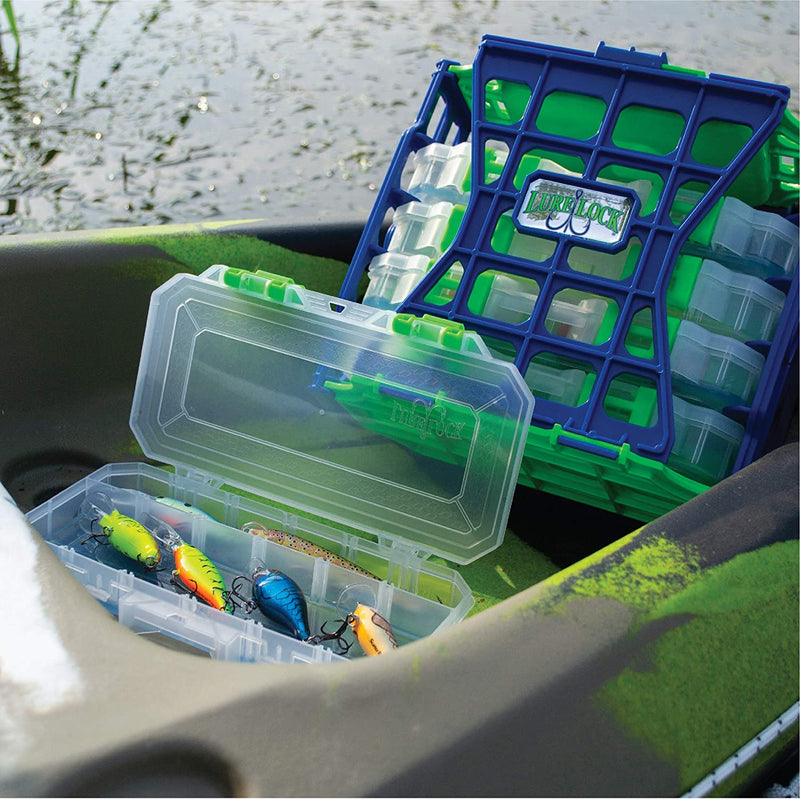 Lure Lock Locker Pack 6 Piece Set Including 1 Locker and 5 Tackle Boxes with Proprietary Gel Technology (Medium) Sporting Goods > Outdoor Recreation > Fishing > Fishing Tackle Tak Logic   