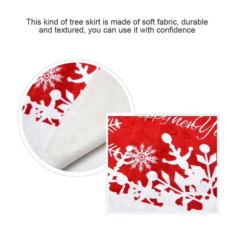 Christmas Tree Skirt Home Party Xmas Trees Base Cover Floor Carpet Decoration round Mat Holiday Indoor Ornament, 90Cm Home & Garden > Decor > Seasonal & Holiday Decorations > Christmas Tree Skirts Discount   
