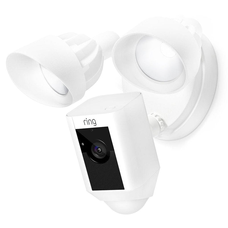 Certified Refurbished Ring Floodlight Camera Motion-Activated HD Security Cam Two-Way Talk and Siren Alarm, White, Works with Alexa Home & Garden > Lighting > Flood & Spot Lights Ring White  