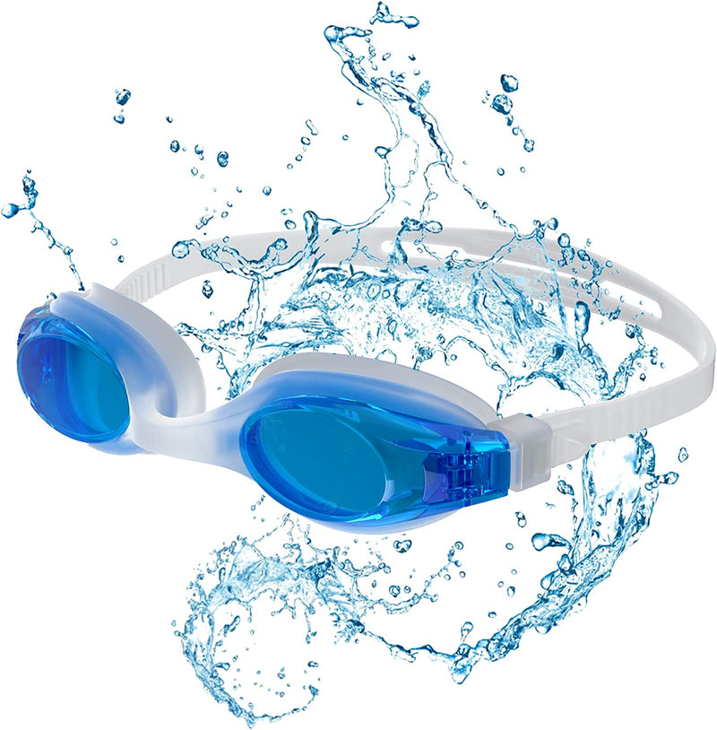 Swim Goggles Men Swimming Goggles Anti-Fog No Leaking for Women Adult Youth Sporting Goods > Outdoor Recreation > Boating & Water Sports > Swimming > Swim Goggles & Masks RABIGALA Light Blue  