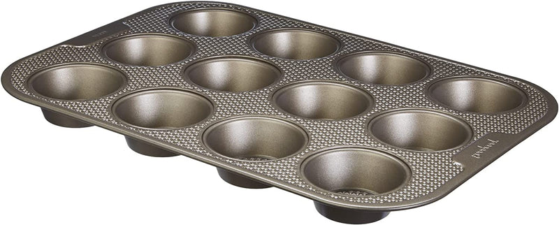 Good Cook 5506 Aluminized Steel, Diamond-Infused Non-Stick Coated Textured Bakeware, Medium Cookie Sheet, Champagne Pewter Home & Garden > Kitchen & Dining > Cookware & Bakeware GoodCook Muffin Pan 12-Cup 