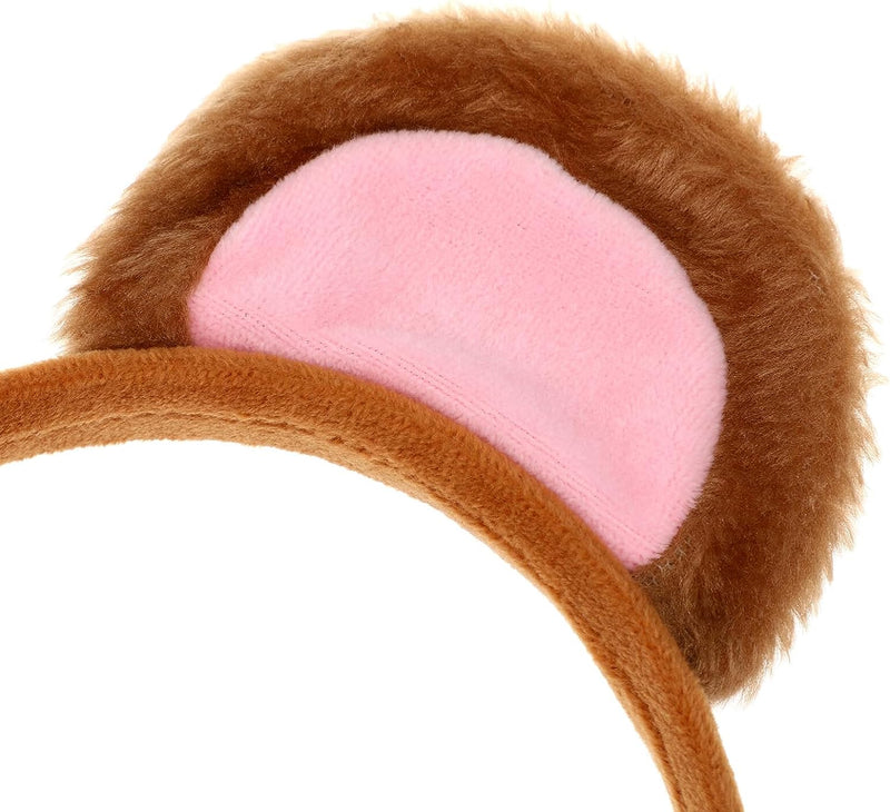 IMIKEYA Animal Costume Set: Plush Animal Monkey Ears Headbands Tails Animal Cosplay Costume for Kids Adults Halloween Party  IMIKEYA   