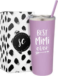 Sassycups Best Nana Ever Tumbler | 22 Ounce Engraved Mint Stainless Steel Insulated Travel Mug | Nana Tumbler | for Nana | World'S Best Nana | New Nana | Nana Birthday | Nana to Be Home & Garden > Kitchen & Dining > Tableware > Drinkware SassyCups Lilac - Mimi  