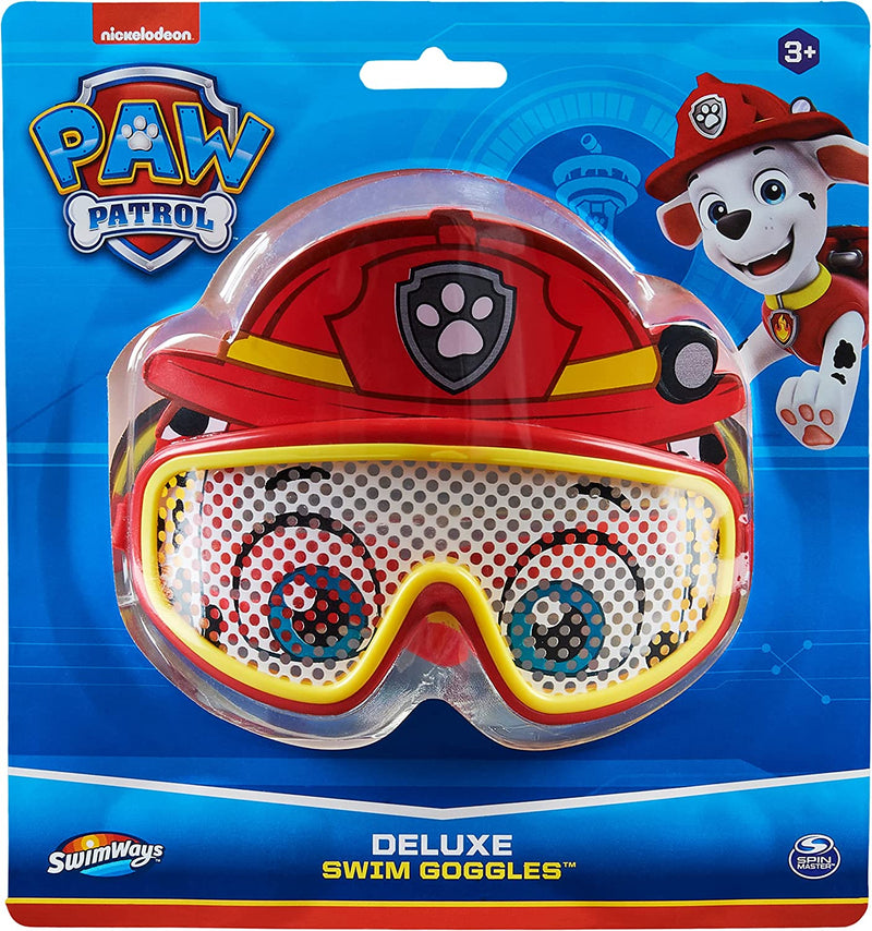 Swimways Nickelodeon Paw Patrol Character Mask Kids Deluxe Swim Goggles, Marshall Sporting Goods > Outdoor Recreation > Boating & Water Sports > Swimming > Swim Goggles & Masks SwimWays   