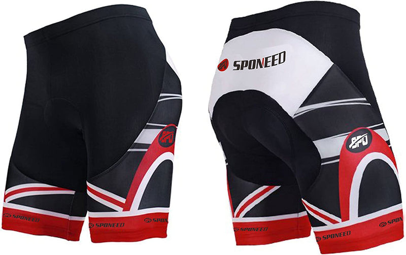 Sponeed Bike Jersey Men'S Biking Shirt Shorts Padded Breathable Cycling Jersey Sporting Goods > Outdoor Recreation > Cycling > Cycling Apparel & Accessories Sentibery   