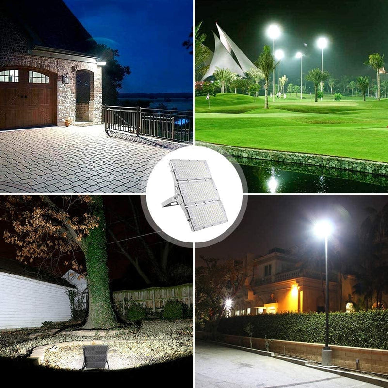 CHARON 300W LED Flood Light, 24000LM Super Bright Outdoor Security Lights with Wider Lighting Angle, 6000K Daylight White, IP66 Waterproof Outdoor Lighting for Garage, Garden, Lawn, Yard, Parking Lot Home & Garden > Lighting > Flood & Spot Lights CHARON   