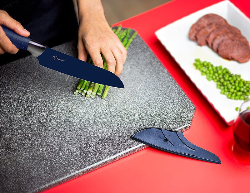 Chef Essential 7 Piece Knife Block Set, Deep Blue Home & Garden > Kitchen & Dining > Kitchen Tools & Utensils > Kitchen Knives Chef Essential   