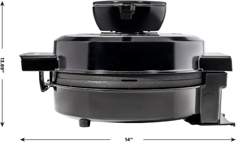 Chefman Waffle Maker W/No Overflow Design, round Iron for Mess-Free Breakfast Best Small Appliance Innovation Award Winner, Measuring Cup & Cleaning Tool Included Home & Garden > Household Supplies > Household Cleaning Supplies Chefman   