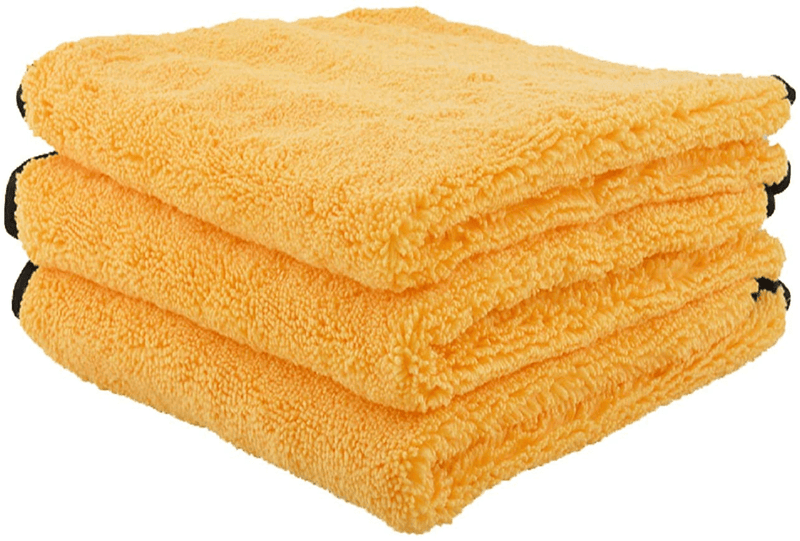 Chemical Guys MIC_506_12 Professional Grade Premium Microfiber Towels, Gold (16 Inch x 16 Inch) (Pack of 12)  Chemical Guys 3 pack  