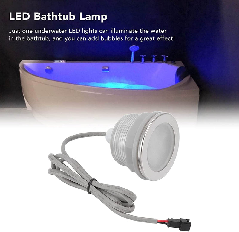 CHICIRIS LED Pool Lights, Underwater LED Lights, Underwater LED Bath Light Stainless Steel Colorful Frosted Submersible LED Pool Lights for Bathtubs Fish Pond Home & Garden > Pool & Spa > Pool & Spa Accessories CHICIRIS   