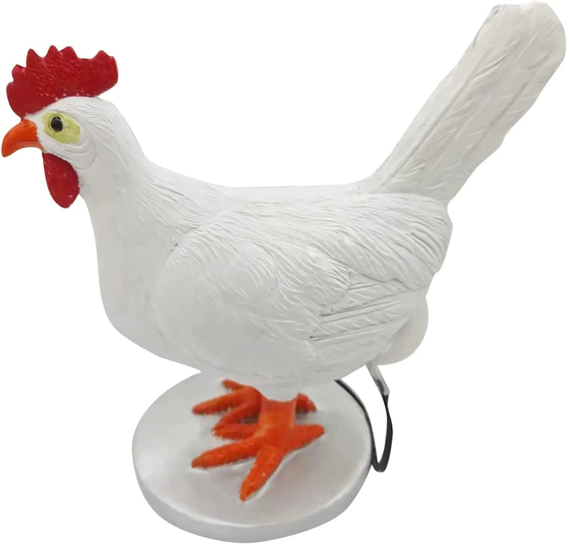 Chicken Egg Lamp Lifelike Resin Chicken Egg Lamp Light, Light-Up Easter Eggs Lamp 3D LED Night Lights, the Chicken Lays a Glowing Egg with USB Light (White, One Size) Home & Garden > Lighting > Night Lights & Ambient Lighting Generic   