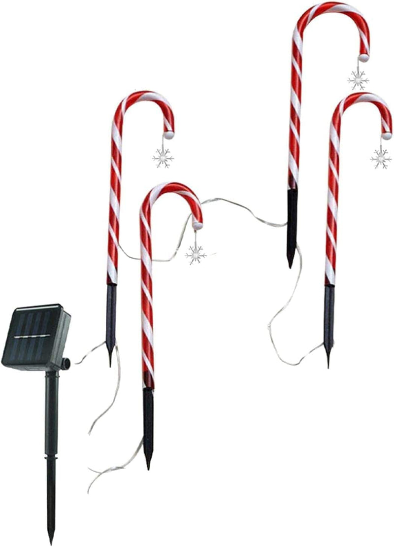 Christmas Cane Light Battery Type for House Path Walkway Driveway Christmas Crutch Ground Lamp Outdoor Plug-In Candy Crutch Lawns Landscapes Lamp (12Pcs) Home & Garden > Lighting > Lamps 2022 Black Friday Deals 4pcs  