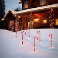 Christmas Outdoor Decorations - Solar Energy/Battery Christmas Candy Crutch Ground Lamps, a Set of Outdoor Garden Plug-In Candy Lawns Landscapes Christmas Lights Ornament (10Pcs-Solar Model) Home & Garden > Lighting > Lamps ZJY Christmas Decorations 8pcs-solar Model  