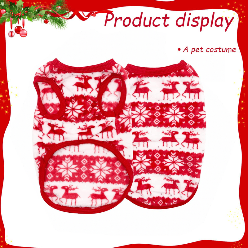 Christmas Pet Costume, Reindeer Snowflake Christmas Pet Dog Shirt for Small Dogs and Cat Animals & Pet Supplies > Pet Supplies > Dog Supplies > Dog Apparel Generic   