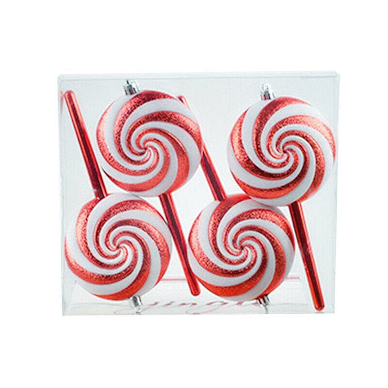 Christmas Tree Candy Cane Hanging Ornaments for Home Party Supplies , Peppermint Candy Lollipop , Christmas Tree Decorations Xmas Tree Pendant Ornament Set(4 PCS) Home & Garden > Decor > Seasonal & Holiday Decorations& Garden > Decor > Seasonal & Holiday Decorations tengfan 4 PCS  