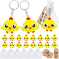 Cicibear 60 Pack Farm Animal Party Decorations for Guests, 20 Chicken Keychains, 20 Tags and 20 Gift Bags for Baby Shower, Kids Birthday Party Favor, School Carnival Rewards Home & Garden > Decor > Seasonal & Holiday Decorations CiciBear Yellow Chicken  