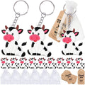 Cicibear 60 Pack Farm Animal Party Decorations for Guests, 20 Chicken Keychains, 20 Tags and 20 Gift Bags for Baby Shower, Kids Birthday Party Favor, School Carnival Rewards Home & Garden > Decor > Seasonal & Holiday Decorations CiciBear White Cow  