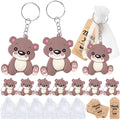 Cicibear 60 Pack Farm Animal Party Decorations for Guests, 20 Chicken Keychains, 20 Tags and 20 Gift Bags for Baby Shower, Kids Birthday Party Favor, School Carnival Rewards Home & Garden > Decor > Seasonal & Holiday Decorations CiciBear Brown Bear  