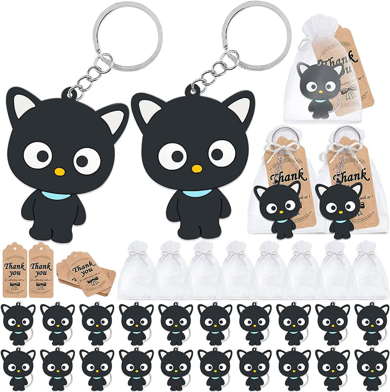 Cicibear 60 Pack Farm Animal Party Decorations for Guests, 20 Chicken Keychains, 20 Tags and 20 Gift Bags for Baby Shower, Kids Birthday Party Favor, School Carnival Rewards Home & Garden > Decor > Seasonal & Holiday Decorations CiciBear Black Cat  