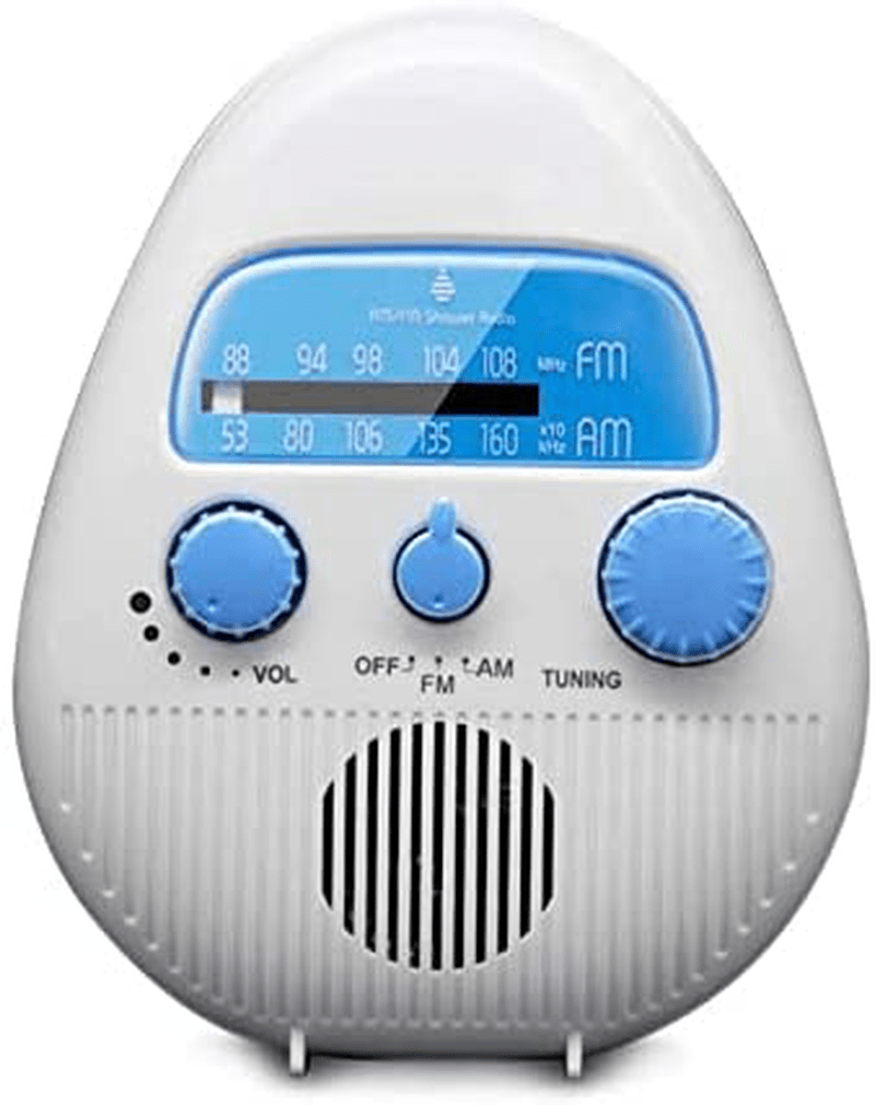 Class 5 Waterproof Shower Radio,Outdoor Portable Portable Mini Shower Radio Indoor FM AM Electronic Bathroom Waterproof