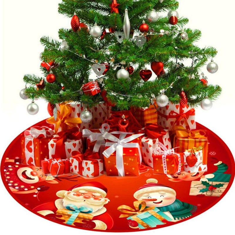 [CLEARANCE Sales]Christmas Tree Skirt Christmas Tree Mat Hoilday Party Home Decorations Home & Garden > Decor > Seasonal & Holiday Decorations > Christmas Tree Skirts 735786458   