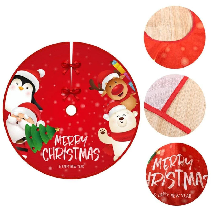 [CLEARANCE Sales]Christmas Tree Skirt Christmas Tree Mat Hoilday Party Home Decorations Home & Garden > Decor > Seasonal & Holiday Decorations > Christmas Tree Skirts 735786458   