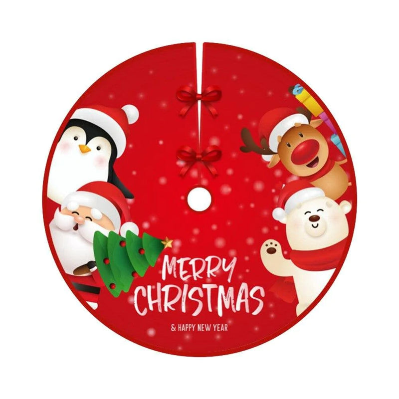 [CLEARANCE Sales]Christmas Tree Skirt Christmas Tree Mat Hoilday Party Home Decorations Home & Garden > Decor > Seasonal & Holiday Decorations > Christmas Tree Skirts 735786458 A1  