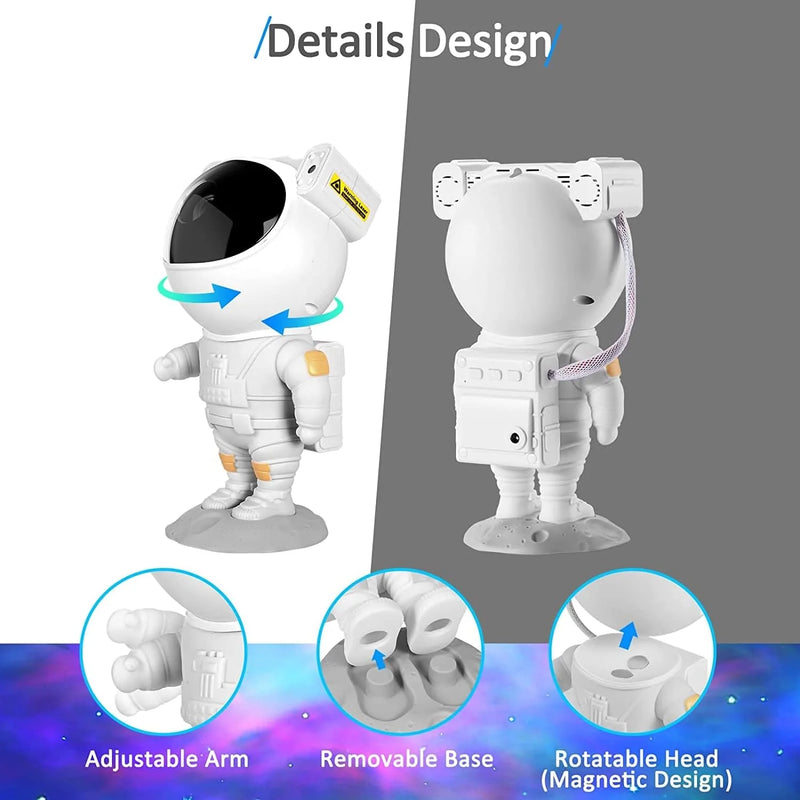 Clesea Kids Star Projector Night Light with Timer, Remote Control and 360Degreeadjustable Design, Astronaut Nebula Galaxy for Children Adults Baby Bedroom, Study Room Game White Home & Garden > Lighting > Night Lights & Ambient Lighting Lonvis Technology(Shenzhen)Co.,Ltd.   