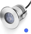 CNBRIGHTER LED Underwater Pool Lights, 3W 12V-24V DC, IP68 Waterproof, Stainless Steel Aluminum, Lamp for Inground Swimming Pools Ponds Fountains Steps,Cool White(6000K) Home & Garden > Pool & Spa > Pool & Spa Accessories CNBRIGHTER Blue  