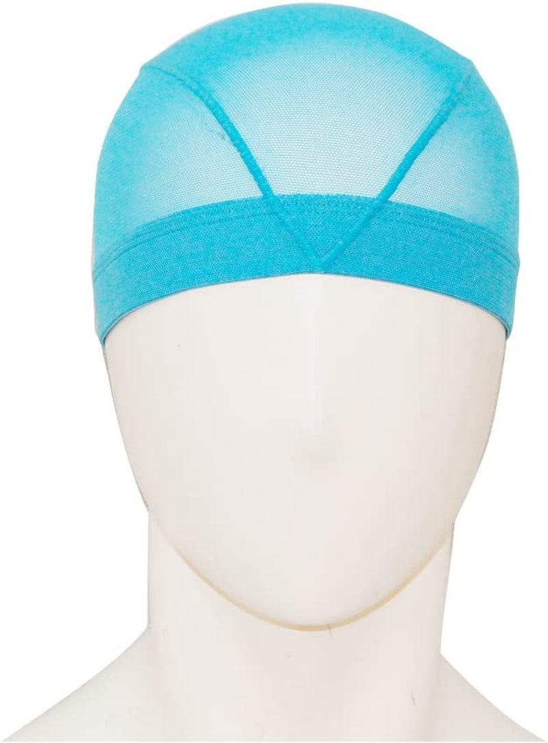 CNYE Japanese Mesh Swim Cap for Long Hair - Mens Womens Mesh Cap for Wigs Solid Color Swimming Caps - Light Weight High Resilience Strong Durable Breathable Swimming Caps Unisex 10 Colors Sporting Goods > Outdoor Recreation > Boating & Water Sports > Swimming > Swim Caps CNYE Skyblue Large 