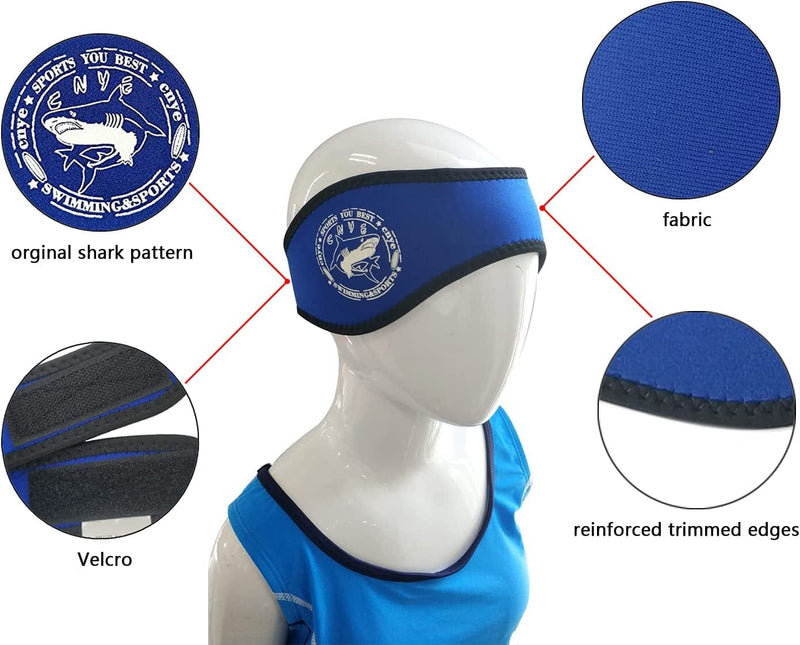 CNYE Original Swimming Headband, Swimmer Ear Protection Band for Kids Teenagers, Hold Earplugs in Place and Keep Water Out Sporting Goods > Outdoor Recreation > Boating & Water Sports > Swimming CNYE   