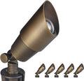 COLOER Die-Cast Brass LED Landscape Spotlights Outdoor, 5W 12V AC/DC Low Voltage Lighting, IP65 Waterproof Outdoor Directional up Light, 2700K Warm White Spot Lights for Yard(102B,1 Pack with Bulb) Home & Garden > Lighting > Flood & Spot Lights COLOER 101B 6-pack without Bulb 