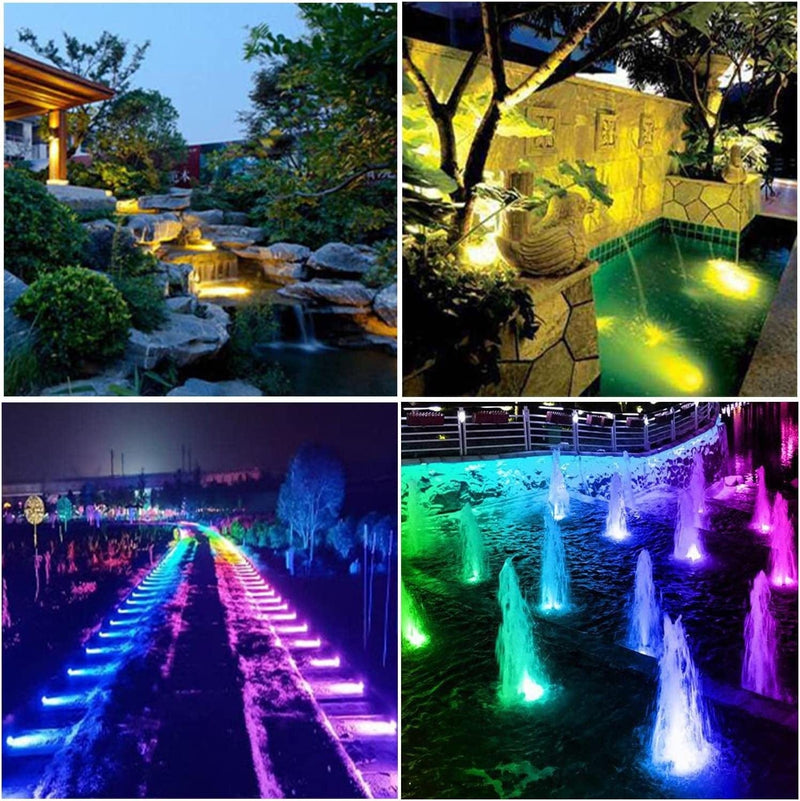 Color Changing Pool Light LED IP68 Submersible Lights Waterproof Christmas Lights Outdoor RGB Pond Lights Multi-Color Fountain Light for Aquarium Tank Fish Pond Decoration(1 Pack Home & Garden > Pool & Spa > Pool & Spa Accessories kooplicht   