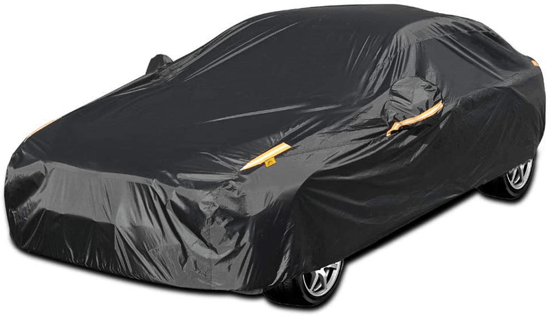 COLOR RAIN TIME Full Car Covers for Sedan, Car Cover Waterproof All Weather Windproof Dustproof UV Protection Scratch Resistant Indoor Outdoor Universal Fit for Sedan L  COLOR RAIN TIME Fit Sedan-Length Up To 177 inch  