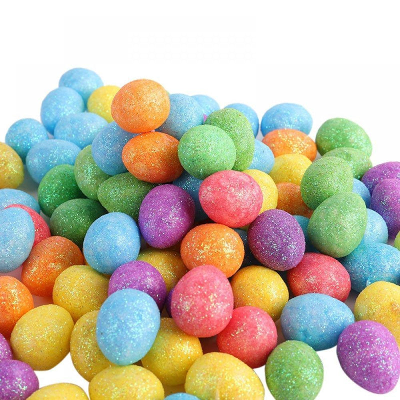 Colorful Easter Eggs Foam Eggs Decorative Hanging Ornaments for DIY Crafts Easter Decorations