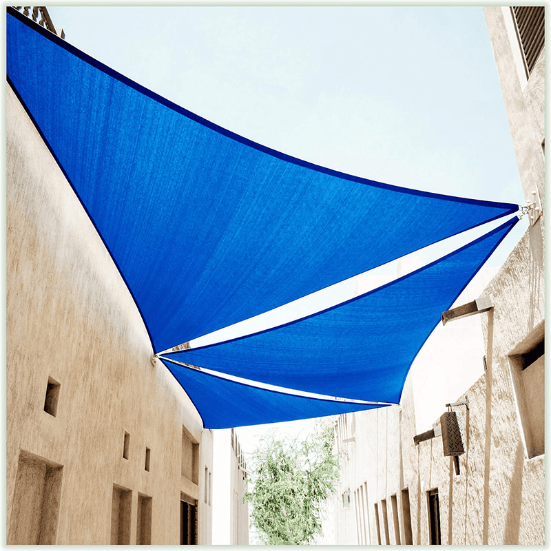 ColourTree 16' x 16' x 22.6' Grey Right Triangle CTAPRT16 Sun Shade Sail Canopy Mesh Fabric UV Block - Commercial Heavy Duty - 190 GSM - 3 Years Warranty (We Make Custom Size) Home & Garden > Lawn & Garden > Outdoor Living > Outdoor Umbrella & Sunshade Accessories ColourTree Blue Right Triangle 24' x 24' x 33.9' Standard 