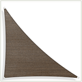 ColourTree 16' x 16' x 22.6' Grey Right Triangle CTAPRT16 Sun Shade Sail Canopy Mesh Fabric UV Block - Commercial Heavy Duty - 190 GSM - 3 Years Warranty (We Make Custom Size) Home & Garden > Lawn & Garden > Outdoor Living > Outdoor Umbrella & Sunshade Accessories ColourTree Brown Right Triangle 5' x 5' x 7.1' 