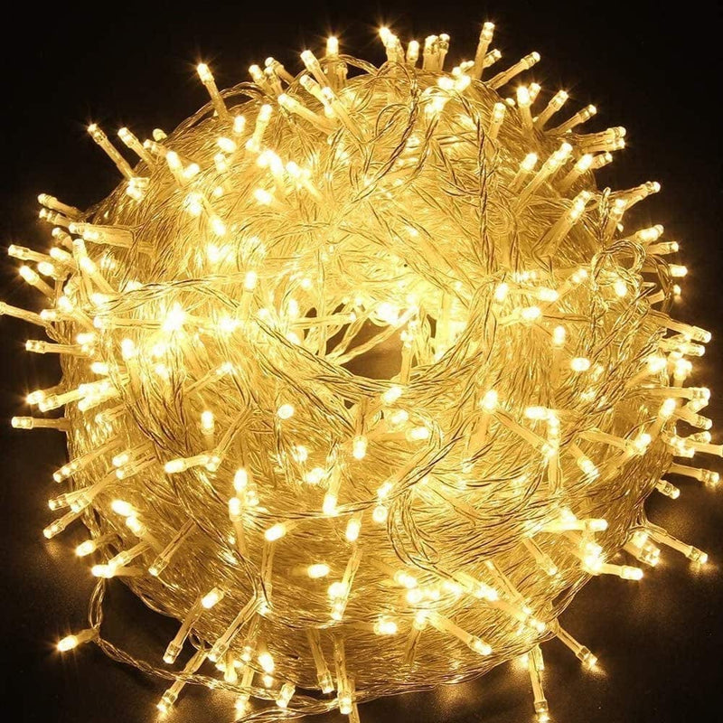 Coluzpro 108 Ft 300 LED String Lights Indoor Outdoor, 30V Plug in Warm White Twinkle Fairy String Lights 8 Modes Waterproof for Christmas Wedding Party Fastival Decor Home & Garden > Lighting > Light Ropes & Strings Changzhou Jutai Electronic Co.,Ltd   