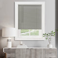 Cordless Light Filtering Mini Blind - 26 Inch Length, 64 Inch Height, 1" Slat Size - Woodtone - Cordless GII Morningstar Horizontal Windows Blinds for Interior by Achim Home Decor Home & Garden > Household Supplies > Household Cleaning Supplies Achim Home Furnishings Grey 24 x 64 in 
