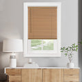 Cordless Light Filtering Mini Blind - 26 Inch Length, 64 Inch Height, 1" Slat Size - Woodtone - Cordless GII Morningstar Horizontal Windows Blinds for Interior by Achim Home Decor Home & Garden > Household Supplies > Household Cleaning Supplies Achim Home Furnishings Woodtone 54 x 64 in 