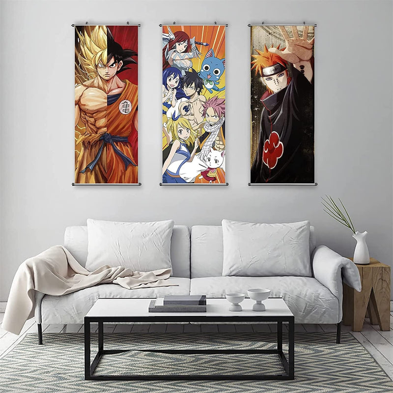 Cosinstyle Anime Scroll Poster - Fabric Prints 100 Cm X 40 Cm | Premium and Artistic Anime Theme Gift | Japanese Manga Hanging Wall Art Room Decor Home & Garden > Decor > Artwork > Posters, Prints, & Visual Artwork CosInStyle   