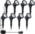 COVOART Color Changing LED Landscape Lights 12W Landscape Lighting IP66 Waterproof LED Garden Pathway Lights Walls Trees Outdoor Spotlights with Spike Stand, Outdoor Landscaping Lights, 4 Pack Home & Garden > Lighting > Flood & Spot Lights COVOART 8 Pack Warm White  