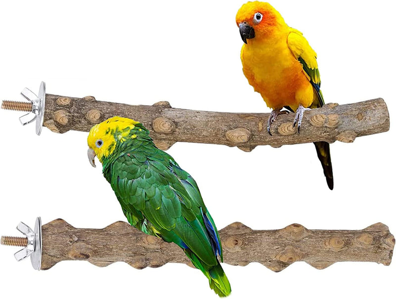 Cozycabin 4 Pcs Bird Perches Parrot Stand, Natural Wood Bird Perch Stand Bird Cage Accessories for Small Budgies Conure Parakeets Cockatiels Lovebirds Animals & Pet Supplies > Pet Supplies > Bird Supplies > Bird Cages & Stands CozyCabin   
