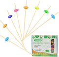 Crafterlife Easter Eggs Cocktail Picks Fruit Dessert Sticks Sandwich Food Toothpicks Charcuterie Appetizer Skewers, 5 Inch, Handmade of Bamboo & Wood, for Easter Decoration Party Supplies Home & Garden > Decor > Seasonal & Holiday Decorations Crafterlife Colorful Diamonds  