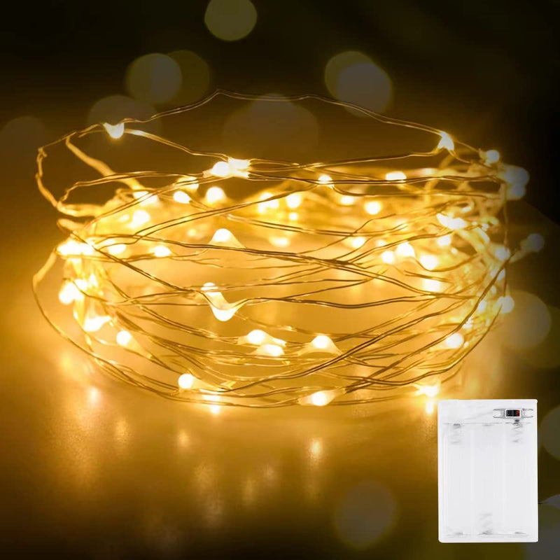 Createreedo Fairy Lights Battery Operated Multi-Colored 16.5 FT 50 Led String Lights 1 Pack of Christmas Lights for Bedroom/ Party /Holiday /DIY Decor Etc. Home & Garden > Lighting > Light Ropes & Strings Bluepower Warm White 1 