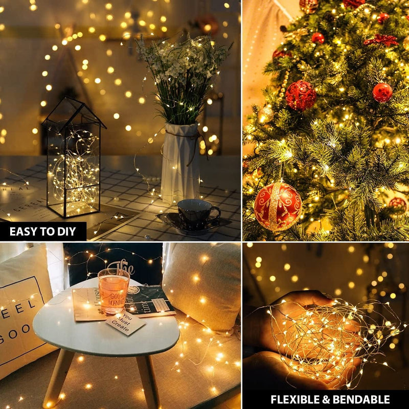 Createreedo Fairy Lights Battery Operated Multi-Colored 16.5 FT 50 Led String Lights 1 Pack of Christmas Lights for Bedroom/ Party /Holiday /DIY Decor Etc. Home & Garden > Lighting > Light Ropes & Strings Bluepower   