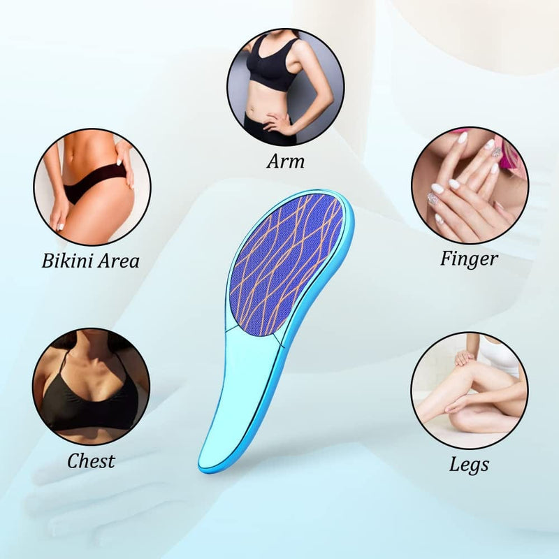Crystal Hair Eraser for Legs and Arms,Hair Removal Device for Women and Men,Painless Hair Remover Tool Blue Home & Garden > Household Supplies > Household Cleaning Supplies OUOYYO   