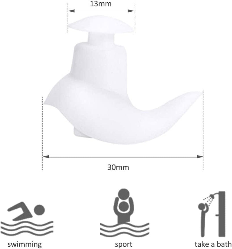 Cshopping Waterproof Silicone Swimming Ear Plugs, Sport Earplugs for Adults Kids Reusable Unisex Spiral Swimming Diving Surfing Earplugs Sporting Goods > Outdoor Recreation > Boating & Water Sports > Swimming CShopping   
